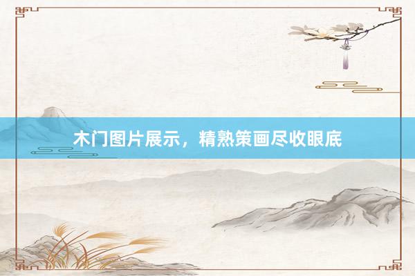 木门图片展示，精熟策画尽收眼底